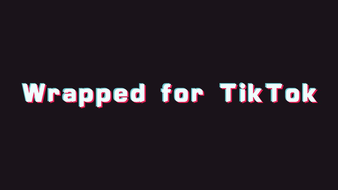 TikTok Wrapped visual preview