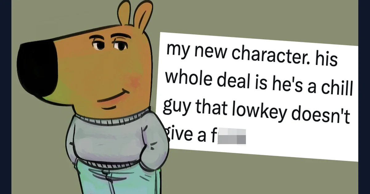 Just a Chill Guy meme reference preview (reference preview)