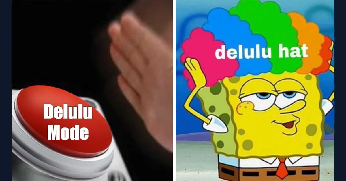 Delulu reference image from the cited meme history (reference preview)